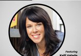 Gray background with Denny's CEO Kelli Valade and "Order Up - Episode 75 Celebrating Women's History Month" text